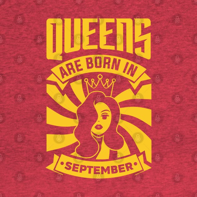 Queens Are Born In September Happy Birthday by PHDesigner